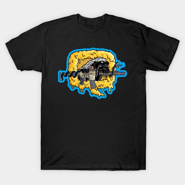 Q Honey Badger T-Shirt by orozcodesign